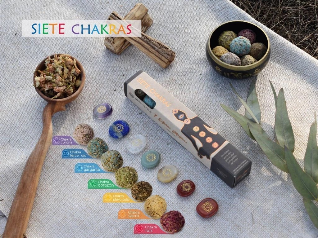 Line of 7 Chakras Incense 7 u - Aromanza - Discs/Sticks/Bombs