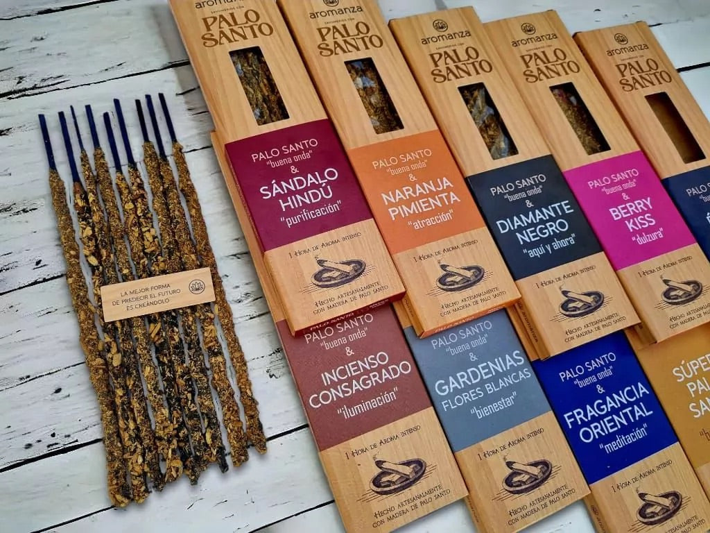 Palo Santo Good Vibes Incense 8 u - Aromanza