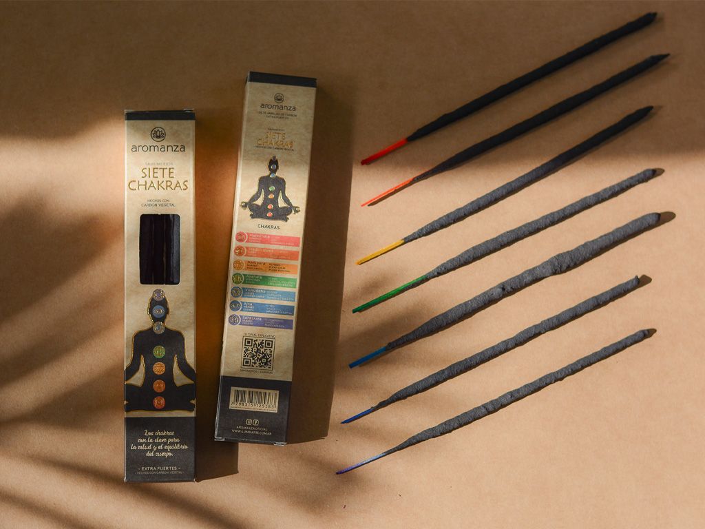 Line of 7 Chakras Incense 7 u - Aromanza - Discs/Sticks/Bombs